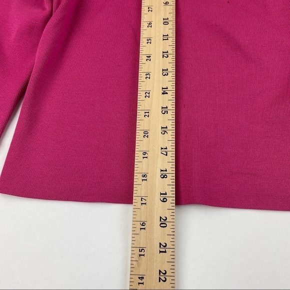 Sigrid Olsen Sweater Womens Petite Medium Pink Flower - Picture 7 of 9